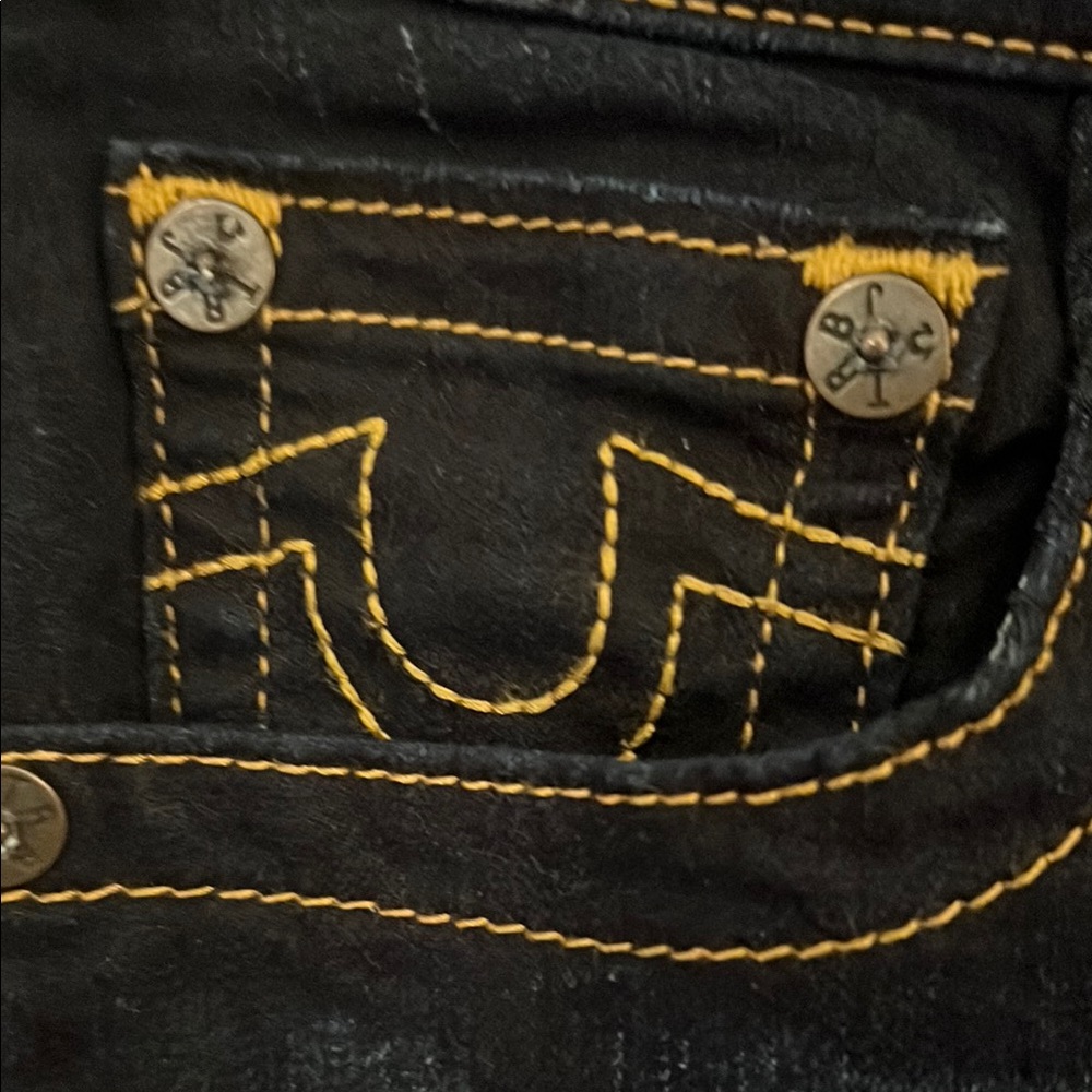 True Religion Blue Jennie Curvt Mid-rise Skinny Jeans Stretchy Fit - Picture 3 of 7